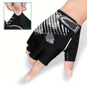 Guantes de Ciclismo Deportivos Unisex de la Mejor Calidad, Medios Dedos, Protección UV, Antideslizantes, Térmicos, Transpirables, de Poliéster - Product Image 3
