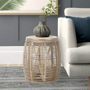 Table d'extrémité supérieure en bois massif pour meubles de salon - Product Image 4