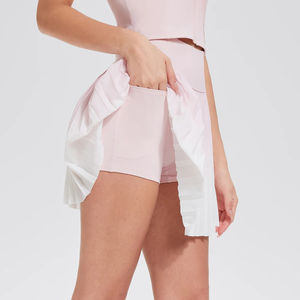 Jupe de tennis respirante taille haute pour femme - Jupe de badminton personnalisée à séchage rapide pour femme - Prix de gros - Product Image 5