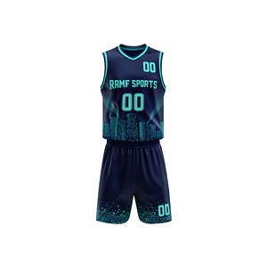 Uniforme de basket-ball sublimé respirant 100% polyester, taille plus, sur mesure, nouveau design, vêtements de sport - Product Image 1