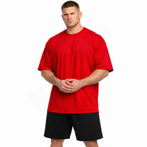 เสื้อยืดแฟชั่นสไตล์กรันจ์ ลุคเท่ๆ ผ้าคอตตอนหนา 240gsm ทรงหลวม ไหล่ตก แขนสั้น สำหรับผู้ชาย - Product Image 2