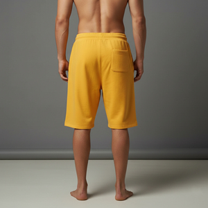 Breathable High Quality 100% Cotton Men's shorts Summer casual wear Custom Embroidery Logo Solid Color <b>hip</b> hop man baggy short - Product Image 6