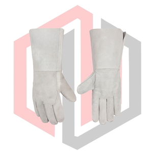 Gants de travail en cuir souple résistants à la chaleur pour soudage TIG/MIG, protection anti-coupure et anti-déchirure, avec manchette de sécurité - Product Image 5