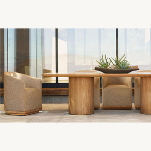 Muebles en oferta, mesa rectangular para exteriores, estilo moderno y sencillo, apta para cuatro o más personas, resistente. - Product Image 2