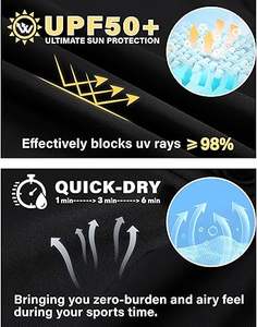 ADOREISM Camiseta de compresión unisex de manga corta con protección solar UPF 50+, transpirable y de secado rápido - Product Image 6