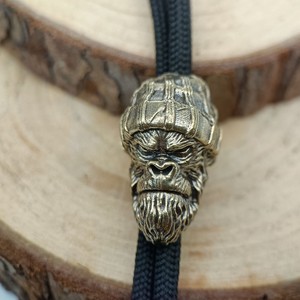 Perles de couteau en laiton modèle Gorilla, accessoires pour bracelets faits main DIY en paracorde, pour activités de plein air et cordes de parapluie - Product Image 5