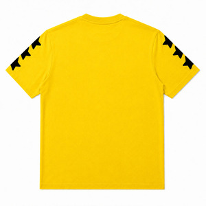 T-shirt Jaune Oversize Personnalisé 240 GSM Coton Lourd Impression Gonflée Streetwear T-shirt Graphique Homme Fabricant de Vêtements OEM ODM - Product Image 2
