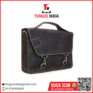 Élégante mallette pour ordinateur portable en cuir véritable pour les voyages d'affaires et le transport au bureau à prix réduit - Product Image 2