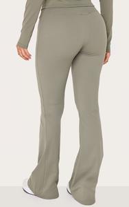 กางเกงเลกกิ้งออกกำลังกายผู้หญิงสั่งทำขายส่ง เอวสูง ผ้าถักไร้รอยต่อ ระบายอากาศได้ดี ทรงขาบาน มีเชือกผูกเอว - Product Image 5