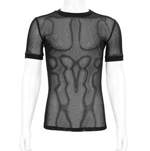 ผ้าตาข่ายระบายอากาศได้ 100% สำหรับชุดกีฬา น้ำหนักปานกลาง พิมพ์ลายตามสั่ง โปร่งแสง ซีทรู ทรงเข้ารูป เสื้อยืดตาข่าย - Product Image 1