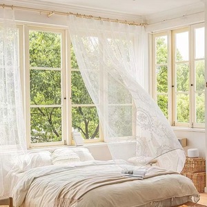<span class=keywords><strong>Tende</strong></span> Bianche in Stile <span class=keywords><strong>Francese</strong></span> <span class=keywords><strong>per</strong></span> Camera da Letto, <span class=keywords><strong>Tende</strong></span> Trasparenti in <span class=keywords><strong>Pizzo</strong></span> <span class=keywords><strong>per</strong></span> Arredamento Casa - Product Image 3
