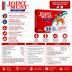 Best Quality Joint Must Pet Joint Supplement Tablets Essential Nutrients for Dogs Cats Joint Health Mobility Support Sale - Product Image 5