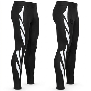 Custom <b>Mens</b> <b>Leggings</b> Workout Compression Pants Breathable Lightweight Fabric Flexible Stretch Design Comfortable Fit Running - Product Image 4