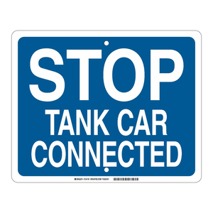 Panneau de signalisation connecté pour voiture Brady Stop Tank, 12x15 pouces, avertissement de sécurité industriel, imprimé UV - Product Image 2