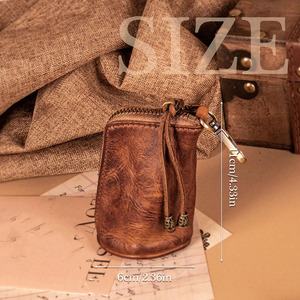 Premium Leather Key Holder Manufacturer Luxury leather <b>EDC</b> <b>wallet</b> designed for organized storage of keys cards and cash - Product Image 6