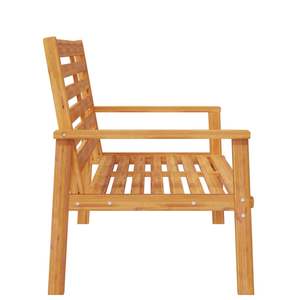 Banco de Jardín de Madera de Acacia Sólida, Duradero y Resistente, Bancos de Patio Naturales - Product Image 5