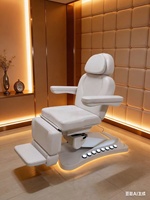 Table de Beauté Électrique Portable, Lit de Massage Facial, Lit de Beauté pour Cils, Idéal pour Salon de Beauté
