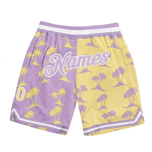 American Knitted <b>Mesh</b> Sublimation Eco-Friendly Breathable Quick Dry Fitness Shorts Men Women Solid Pattern Outdoor Sports Casual - Product Image 5