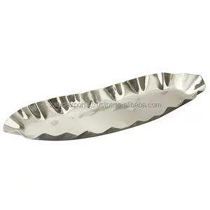 Modern <b>Gold</b> Finish <b>Serving</b> <b>Tray</b> for Contemporary Home Styling and Interior Decoration Collection Zahid Exports India Christmas - Product Image 1