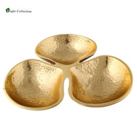 Bol à fruits funky trois bols en aluminium argenté joints pour décor de table en laiton ou en bronze bol à fruits décoratif pour la maison