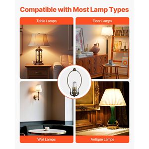 Kit di Ricablaggio per Portalampada E26 in Bronzo Antico da 12 Piedi, Accessori Essenziali per la Realizzazione di Lampade, Kit di Retrofit Tutto-in-Uno - Product Image 5