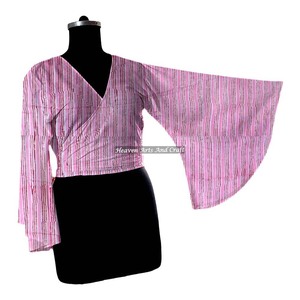 2026 Latest Exclusive Designer Lightweight Cotton Breathable Collection <b>Top</b> Selling Women Wrap Tie <b>Top</b> OEM Serviced Washable - Product Image 1