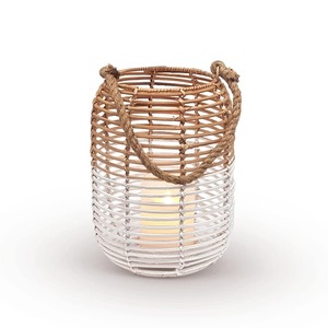 Handmade Rattan <b>Lantern</b> High Quality Woven Bamboo <b>Candle</b> <b>Holder</b> for Garden Patio Boho Decor Made in Vietnam - Product Image 1