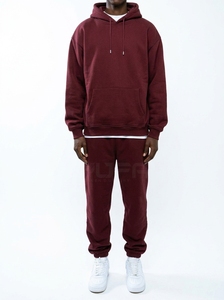Custom Men's Fleece <b>Jogger</b> Tracksuit <b>Set</b> Winter Windproof Eco Friendly 100% Cotton Thick Warm Sweat Suit 2 Piece Long Sleeve - Product Image 5