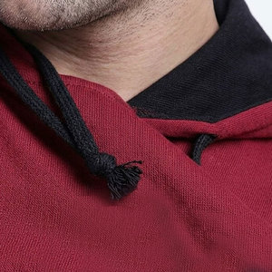 New Arrival Winter Solid <b>Men</b> Pullover Casual <b>Sleeveless</b> <b>Hoodie</b> 100% Cotton Fleece Fabric Breathable Eco-Friendly Adjustable Hood - Product Image 5