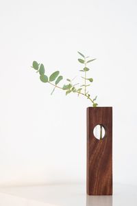 Hot Selling Handmade <b>Wall</b> Mounted Wooden <b>Vase</b> Natural Minimal Flower Holder For Home Office Decor Accent - Product Image 4