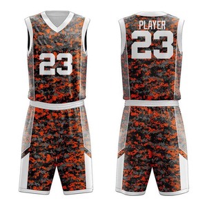 Ensemble de vêtements de basket-ball personnalisés pour adultes, uniforme de basket-ball, impression par sublimation complète, uniformes de basket-ball respirants imprimés par transfert thermique - Product Image 5