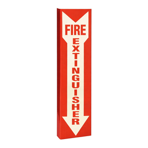 Panneau d'avertissement pour extincteur Brady - Panneau de signalisation en PVC pour la sécurité des usines, laboratoires et bureaux - Product Image 1