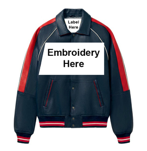 Veste décontractée pour homme en cuir véritable tanné, col montant, respirante, style vintage classique, à bouton unique, streetwear, par Trex Exports - Product Image 3