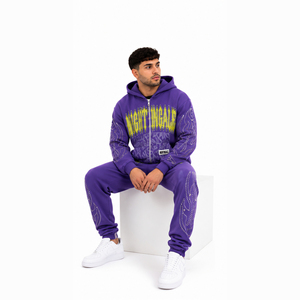 Conjunto de Sudadera y Pantalones Deportivos, Conjunto Deportivo con Logotipo Personalizado, Trajes Deportivos con Pedrería Premium - Product Image 4