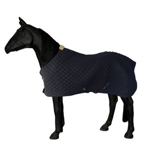 Couverture matelassée rose pour cheval, forme en U, avec grande rabat de queue et attaches en laiton, pour usage extérieur - Product Image 4