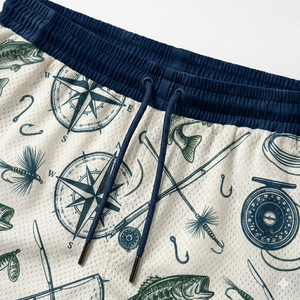 Pantalones Cortos Casuales para Hombre de Primera Calidad, Servicio OEM, Transpirables, Ecológicos, de Poliéster, con Cordón Ajustable Personalizado - Product Image 3