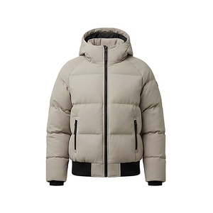 Hooded <b>Quilted</b> Jacket Women Winter Windproof Full Sleeve <b>Thick</b> Polyester Filling Solid Color Zipper Closure Regular Length - Product Image 1