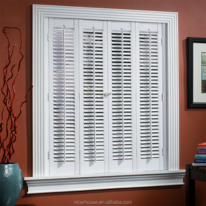 Prix <span class=keywords><strong>d</strong></span>'usine réglable Jaslousie persienne volets en tilleul pour fenêtre et pvc plantation volets personnalisé plantation volet - Product Image 3