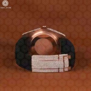 Reloj Charm Jewells de Lujo de Acero Inoxidable, Esfera de 40 mm, Movimiento Mecánico Analógico, Correa de Acero Inoxidable, Cierre Oculto con Botón de Presión - Product Image 3