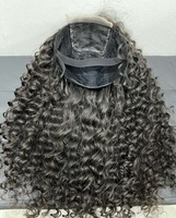 Qualité de luxe La perruque sans enchevêtrement cheveux humains bruts vietnamiens fabriqués à partir de 2 faisceaux de couleur claire naturelle droite HD