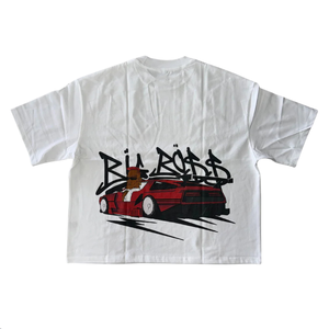 Camisetas Oversize de Estilo Urbano con Estampado Personalizado, Diseño de Graffiti, Camiseta de Algodón de Corte Holgado, Camisetas Clásicas Estampadas para Hombre - Product Image 1