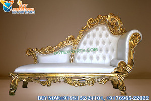 Royal อิตาเลี่ยนสไตล์ไม้เลานจ์ Settee/Chaise หรูหราสไตล์ฝรั่งเศสแกะสลัก Chaise เลานจ์ไม้สักแบบดั้งเดิมหัตถกรรมไม้ Chaise - Product Image 5