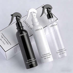 Bouteille pulvérisateur à pompe en plastique PET 370 ml couleur personnalisée - Bouteille en plastique Cosmo vide pour coiffure, nettoyage, impression sérigraphique - Product Image 5