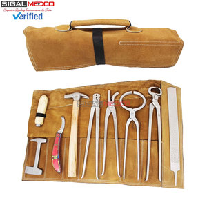 Horse Farrier Tool 9 Piece Hoof Grooming Kit Professional Equine Hoof Care <b>Set</b> Durable Stainless Steel Reusable Farrier - Product Image 4