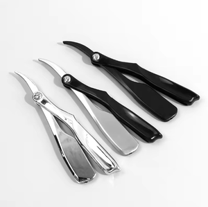 Navaja de Afeitar Profesional de Acero Inoxidable con Mango de Madera, Afeitadora Manual para Barba, Personalizable para Hombres - Product Image 2