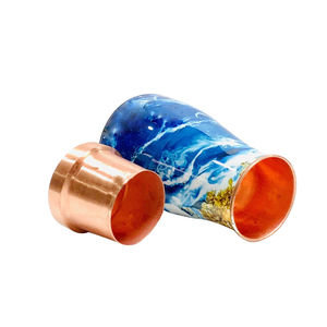 Wholesale Metal 100% Pure Copper <b>Water</b> <b>Bottle</b> Bedside Carafe Bedroom Jar with Lid and Inbuilt Copper Glass Vessel Custom Prints - Product Image 1