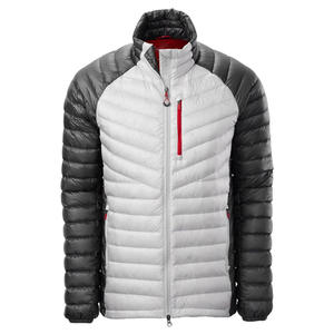 Casual padded puffer jacket for men with full <b>zip</b> closure and warm stylish winter men's jackets for walking - Product Image 1