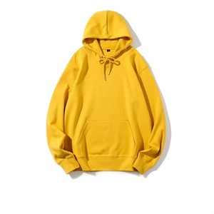 <b>Men's</b> Oversized Hooded Sweatshirt Solid Color French Terry Casual Autumn Wear Regular Sleeve Pocket Design - Product Image 3