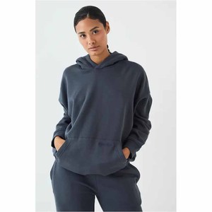 New Arrival Custom Logo Cotton Polyester Fleece Lined Muslim <b>Women</b> Hoodie <b>Set</b> Winter Streetwear - Product Image 5
