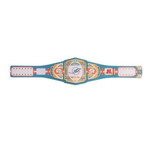 Miami Dolphins Championship Belt Customizable Football Wrestling Belt High Quality Collectible Sports Title Belt for Fans - Product Image 1